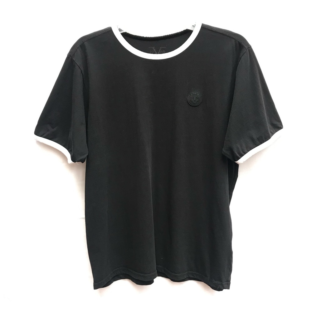 M Men’s Versace Abbigliamento Sportivo V 1969 ITALIA Designer Italy Black Shirt